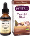 AMBER NATURALZ Pyntril Peaceful Mind Herbal Supplemento per cani, gatti, uccelli, porcellini di Guinea e conigli | Integratore di animali domestici di erbe per il relax | 1 Bottiglia di vetro di oncia fluida | Prodotto negli Stati Uniti