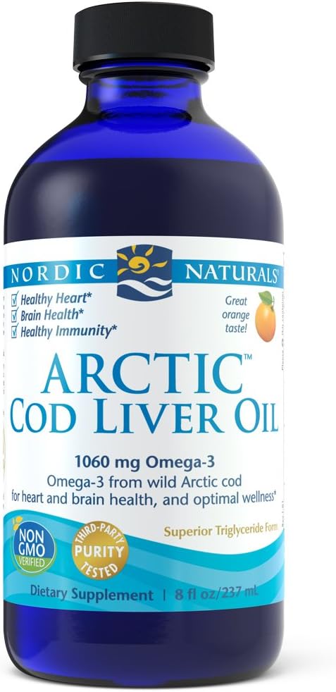 Nordic Naturals - Arctic CLO, salute del cuore e del cervello, e benessere ottimale, Orange8 Fl Oz (Pack of 1)
