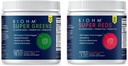 BIOHM Super Reds and Greens Bundle, Superfood-Pulver mit Probiotika und Verdauungsenzymen, verpackt mit Antioxidantien und Polyphenolen, Allergenfrei, Non-GMO, Vegan - 30 Portionen