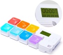 Organizzatore di pillole di medicina di 7 giorni, 4 allarmi del reminder, suono rumoroso, 7 grandi scomparti, grande schermo, Moisture-Proof, Dust-Proof, Travel Weekly/Daily Pill Box/Organizer/Case/Container/Dispenser, TBSoon