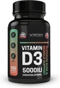 Vitamina D3 5000IU Cholecalciferol - Superior Bone & Muscle Support - 365 Softgels - Made in Italy
