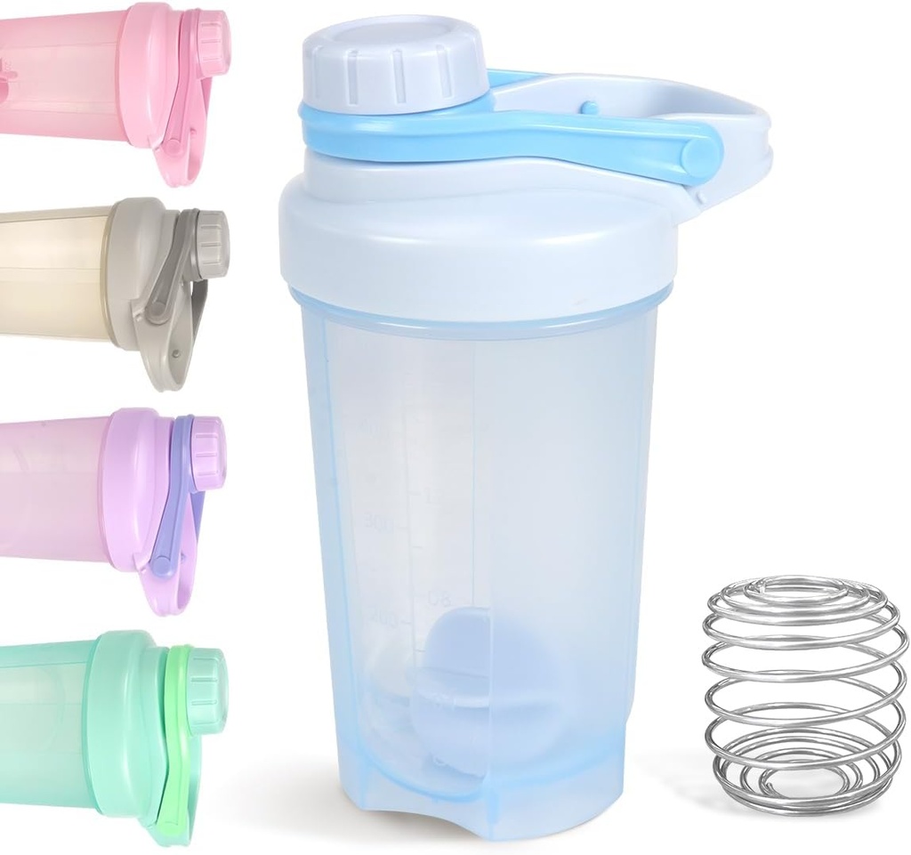 D.Y.A 16oz Leak Proof Sports Shaker Bottiglia per Protein Shaker, Pre Workout e Viaggi - BPA Free & Easy Clean, Blue