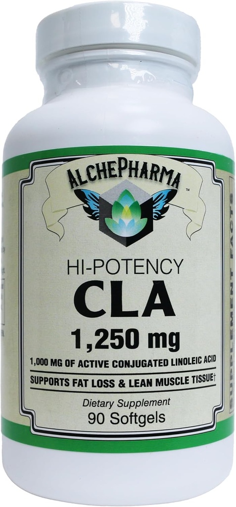 CLA (acido linoleico congiunto attivo) • Alta potenza - ottimale 1:1 Rapporto di isomeri• 1,250mg Softgels