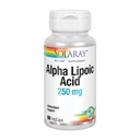 SOLARAY acide alpha lipoïque 250 mg - 60 VegCaps - Activité antioxydante saine et soutien énergétique - non-OGM et végétalien