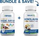 Laboratori naturali Monolaurin Premium 600mg + Supporto immunitario