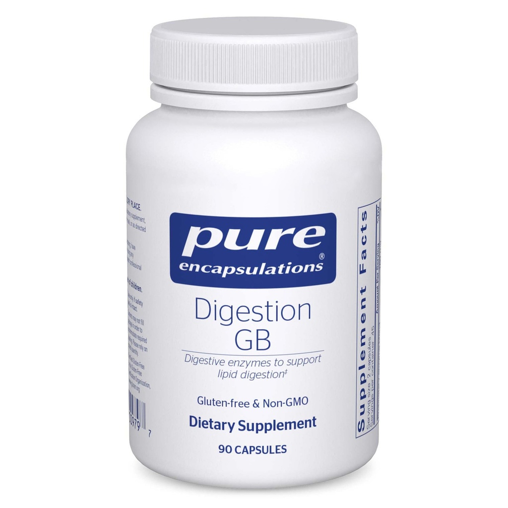 Pure Encapsulations Digestion GB - Digestive Enzyme Supplement - per Gallbladder Support & Gut Health* - con Bile Salts & Digestive Enzymes Blend - Gluten Free & Non-GMO - 90 Capsule
