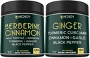 Bundle 7in1 Berberin HCl & 5in1 Ginger Supplement - Unterstützung Immun-, Verdauungs- und Herzgesundheit