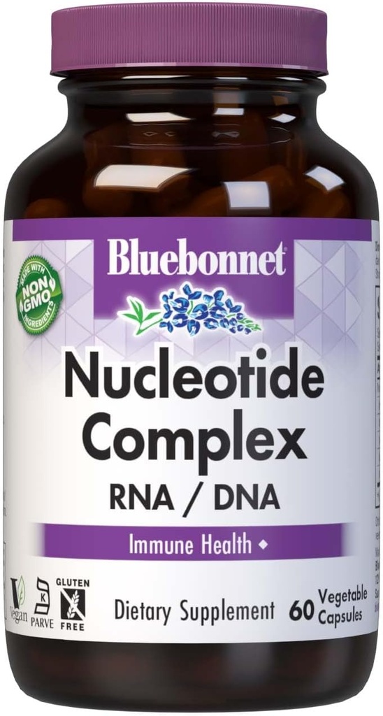 BlueBonnet Nucleotide Complex Supplement, 60 Count, Weiß