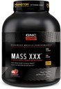 GNC AMP Messa XXX, Polvere proteica del Gainer di peso clinicamente provata, migliora la resistenza e la dimensione, 780 Calorie, 50g Protein, Aminoacidi micronizzati, Creatina, Betaina, Fragola, 13 Serve, 6 Pounds