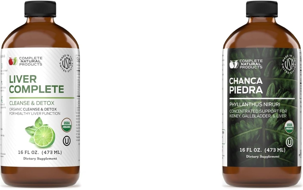 Produits naturels complets Foie complet 16oz & Chanca Piedra 16oz Bundle