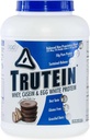 Body Nutrition Trutein High Protein Powder: 45% Whey, 45% Casein, 10% Egg White Protein Shake Mix, Glutenfrei, Low Sodium, Low Carb Protein Supplement für Männer & Frauen, Schokolade Peanut Butter, 4lb