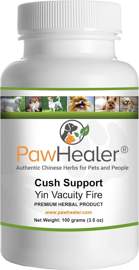 PawHealer Adrénals: Support Cush pour le feu à vide Yin - remède à base de plantes pour les symptômes des cushings