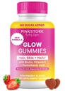Gummie totali di maiale rosa per le donne – capelli, pelle e chiodi Vitamina con Biotina, Vitamina A, B6, B12, Folate, Zinc & More – Supporto per la pelle radiante, unghie forti e capelli sani – 60 Gummie di bacche