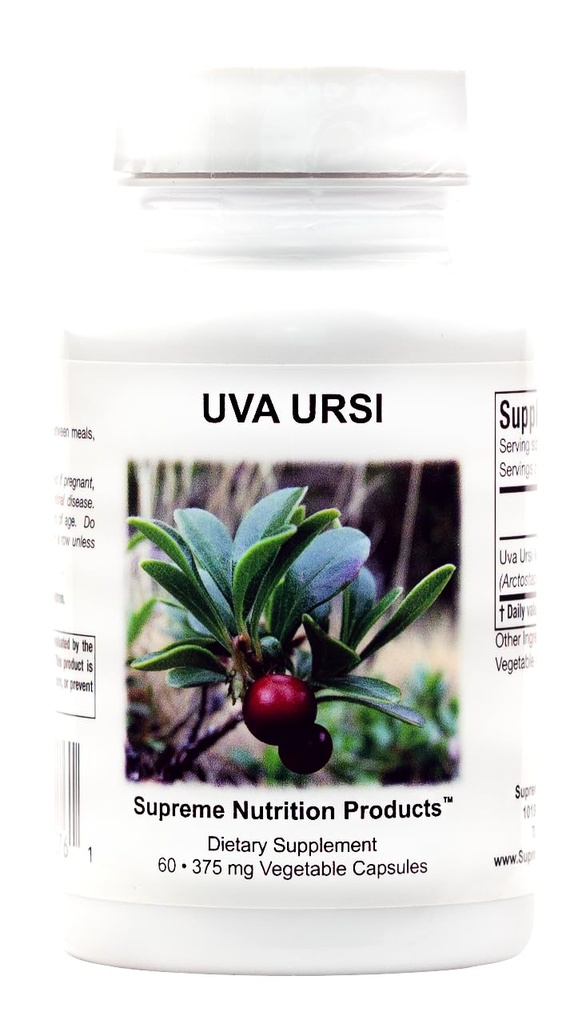 Supremo Nutrizione Uva Ursi, 60 Pure Bearberry Capsule Vegetariani