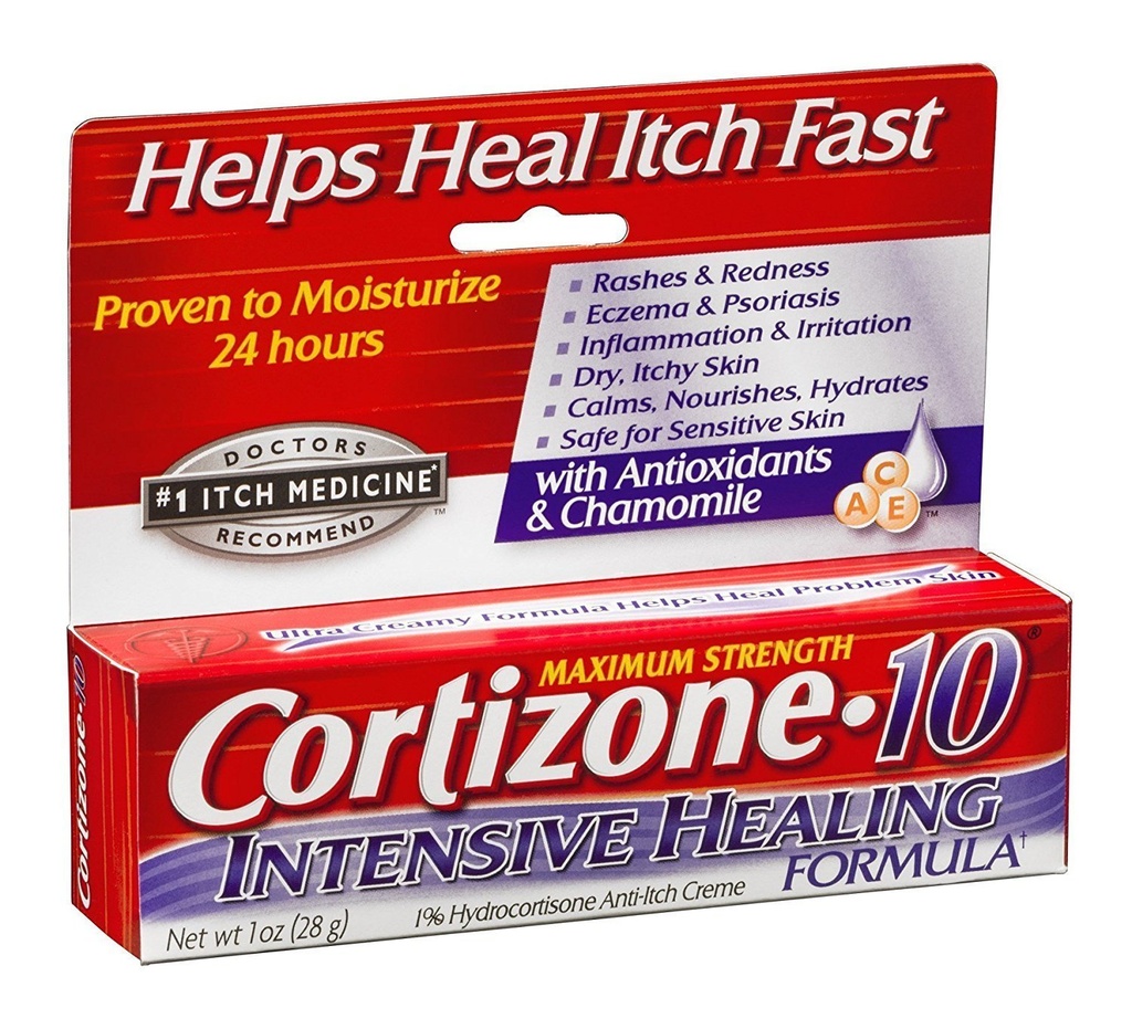 Cortizone 10 Intensivo Guarigione Formula Anti-Itch Crema, 1 Oncia ciascuno, Confezione da 6