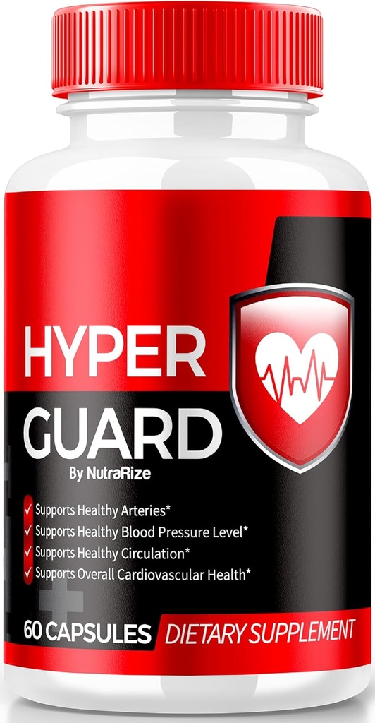 NutraRize Hyper Guard Capsules, Tutto Natural HyperGuard Blood Vessel Cleaner, Formula Premium per supportare Salute e Benessere, Ufficiale Hyper Guards Review (60 capsule)