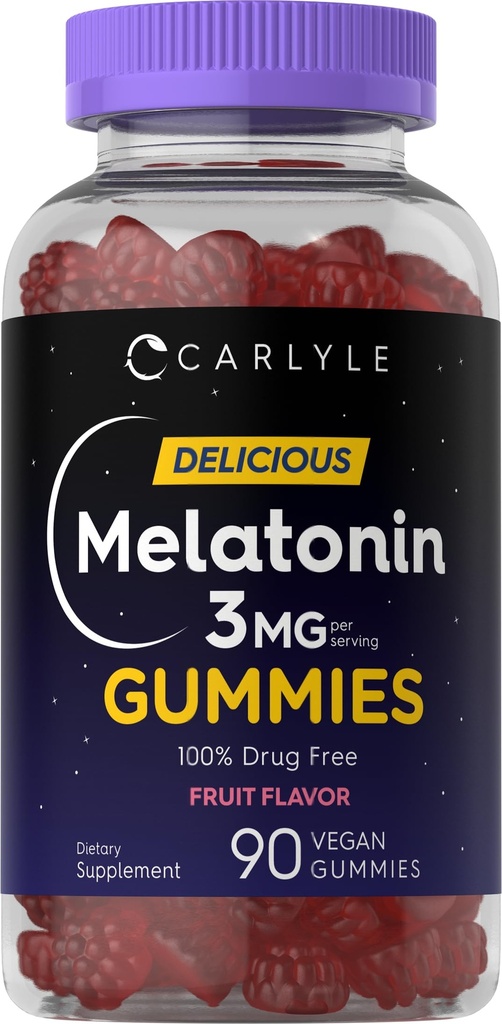 Carlyle Melatonin Gummies 3mg.90 Comte.
