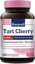Bonawell Tart Cherry Capsule 60:1 Extrakt, 30000mg Stärke, Hergestellt aus Montmorency Tart Cherries, Leistungsstarke Uric Acid Cleanse, Mobility, 4 Month Supply, 120 Kapseln