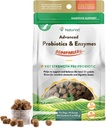 NaturVet Scoopables Probiotici avanzati per cani - Chewable Dog Probiotics & Digestive Enzymes - Supporta un Gut sano per il tuo animale domestico - Hickory Smoked Bacon Flavor | 11oz Bag