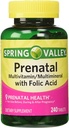 Spring Valley Multivitamine prénatale, 240 comprimés