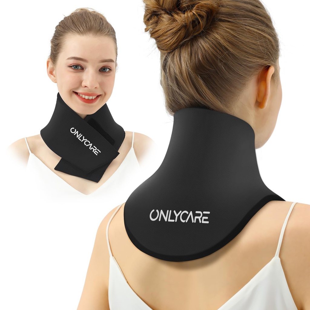 Gel d'emballage de glaçons de neck - packs de glaçons modernisés pour le pressage réutilisable, chaud et froid de neck, soulagement de la douleur, gonflement, entorses, pression de bureau