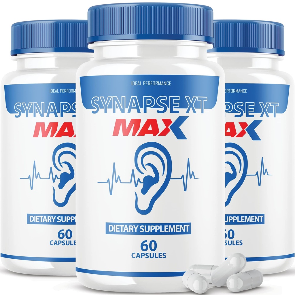 IDEAL PERFORMANCE (3 Pack) Synapse XT Max Acouphène Supplément Pro Premium Relief Pills (180 Capsules)