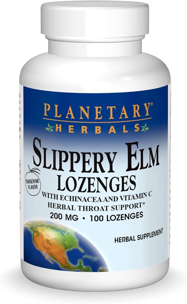 Erboristeria Planetaria Slippery Elm Lozenges, 100 Conte
