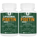 Liposomal Fisetin Supplemento, 2000MG, 98% Pure Fisetin Polyphenols Antiossidanti, con Quercetin, TMG e Resveratrolo, per l'invecchiamento sano, supporto cognitivo, 120 capsule