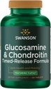 Swanson Glucosamine et sulfate de chondroïtine à libération temporelle 750/600 Milligrammes 120 Tabs