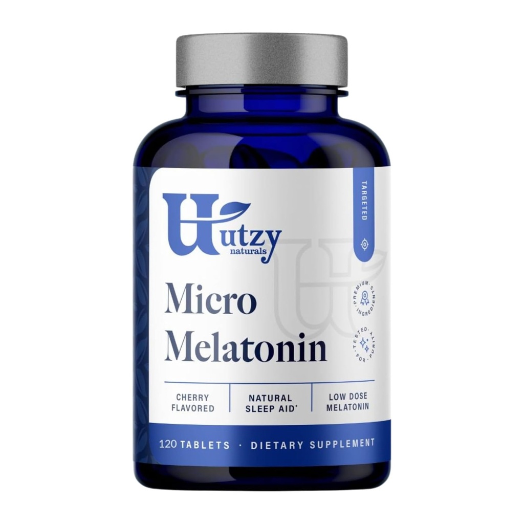 Micro Melatonina | Melatonina a bassa dose 250mcg | con ciliegia naturale | Sicuro per bambini | Made in the USA | 120 compresse