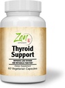 Komplette Schilddrüsenunterstützungs-Ergänzung - für Low Thyroid Energy and Metabolic Function - mit Kelp Iodine, Ashwagandha, Kupfer, Vitamin A, C, D3, B6 & More - Schilddrüsenunterstützung für Damen &amp; Herren - 60 VegCaps