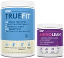 RSP NUTRITION Vegan AminoLean Pre Workout Energy (Acai 25 Serve) con TrueFit Protein Powder (Vanilla 2 LB)