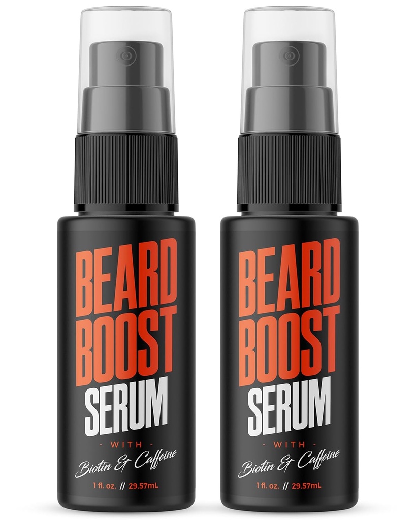 Wild Willies Bart Growth Serum (2-Pack) - Natürliche Bartpflege mit Biotin & Koffein für gesündere, dünnere & voll aussehende Schnurrbart - Daily Grooming Routine Nourishes & Hydrates Mens Gesichtshaar