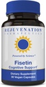 Terapia di ringiovanimento Fisetin | Senolitico | Flavonoide alimentare | Non OGM, Vegan, Gluten-Free,100 mg, 30 Caps Veggie