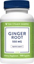 The Vitamin Shoppe Ginger Root 550MG, Whole Herb Supplement That Supports Digestion & Soothing (100 Capsules)