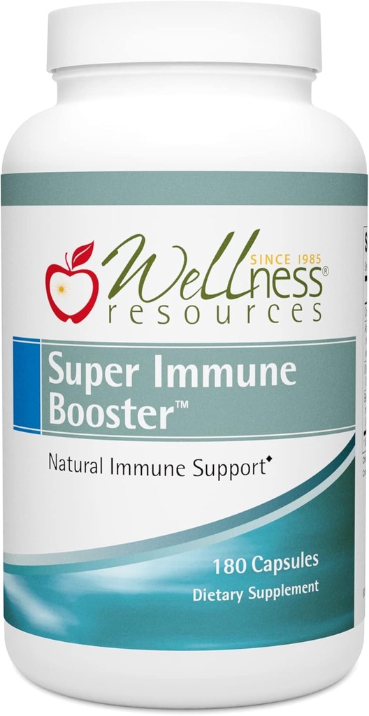 Wellness Ressourcen Super Immune Booster - Colostrum, Beta Glucan, Olive Leaf, Arabinogalactan (180 Kapseln)