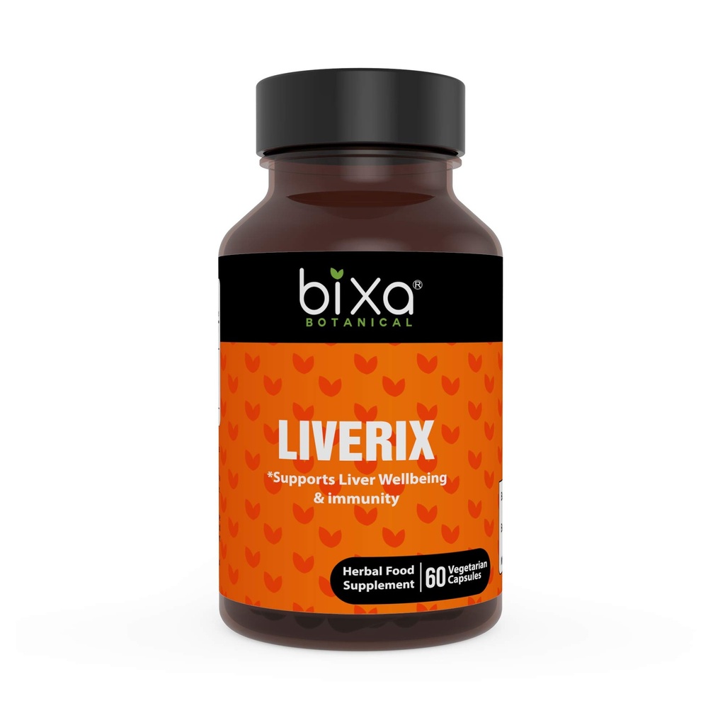 capsule di fegato bixa BOTANICAL, Guduchi (Giloy), phyllanthus niruri, Estratto di Kutaki | 60 capsule di veg (450mg)