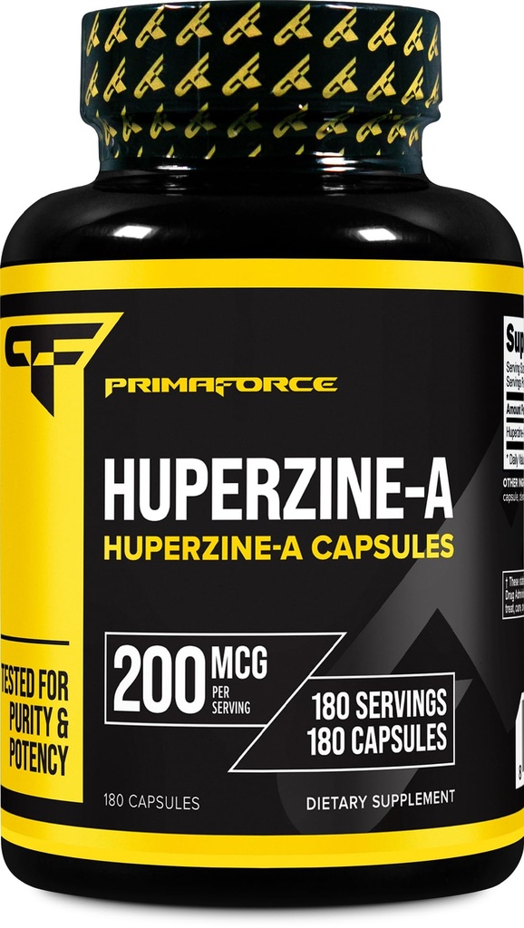 Primaforce Huperzine-A capsule (180 capsule, 200 mcg per porzione) - Huperzine Nutritional Supplement
