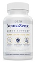 Zen Nutrients NeuraZenX Nerve Support & Périphérique Neuropathy Support Supplément avec Acide alpha lipoïque (ALA) 1200mg, Benfotiamine, L-Carnitine et Turmeric