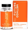 FUTURE METHOD Synbiotic Prebiotics for Men & Women - Probiotics & Prebiotic Supplement for Digestion, Immunity & Regularity (60ct)