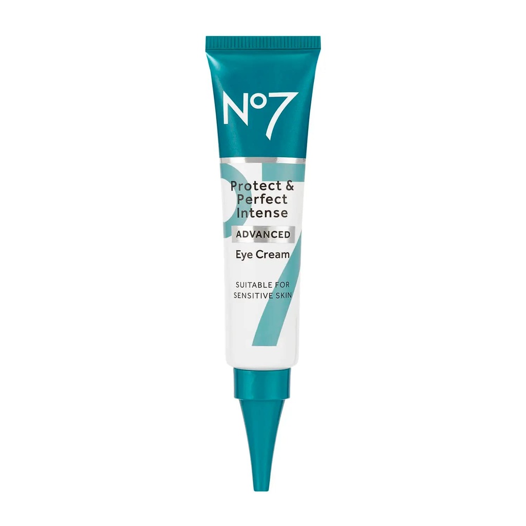 No7 Protect & Perfect Eye Cream - Intense Advanced Under Eye Cream for Dark Circles - Anreichert mit Hydrating Hyaluronsäure und Nourishing Shea Butter to Revive Tired-Looking Eyes (0.5 Fl Oz)