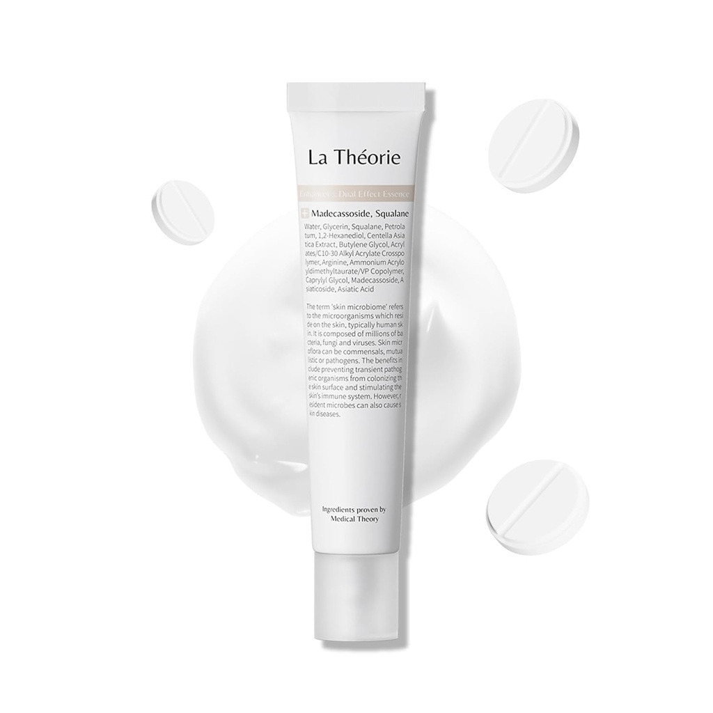 La Theorie Dual Effect (Cream) Essence für beunruhigte Haut mit Pilzen und kleinen Stößen (Fatty Acid Free, 1.35 Fl Oz)