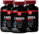 extrait de noix noires, complexe de flore intestinale processus standard - CANDIDA AWAY COMPLEX - extrait de feuille d'aloe vera, acide caprylique, amplificateur immunitaire, capsules d'huile d'origan biologique super résistance - 3 Bot 180 Caps