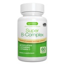 Igennus Super B-Komplex methylierte B-Vitamine - Nachhaltige Freisetzung, saubere Etikette und hohe Absorption, mit 5-MTHF Folat & Methyl B12, Energie, Stimmung & kognitive Leistung, Labor verifiziert, 60 kleine Tabletten