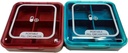Pill Organizer, CSGTSWGS Travel Pill Box Portable Travel Pill Case Premium 4 scomparti Daily Small Pill Box Pill Container per Purse for Vitamin, Cod Liver Oil Medicine (Pink&Blue 2PCS)