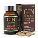 Ginseng rosso coreano [Gin HONGSAM] 60 capsule - Premium Anti Aging Supplements - Boost Energy | Memoria per donne e uomini 100% Red Ginseng