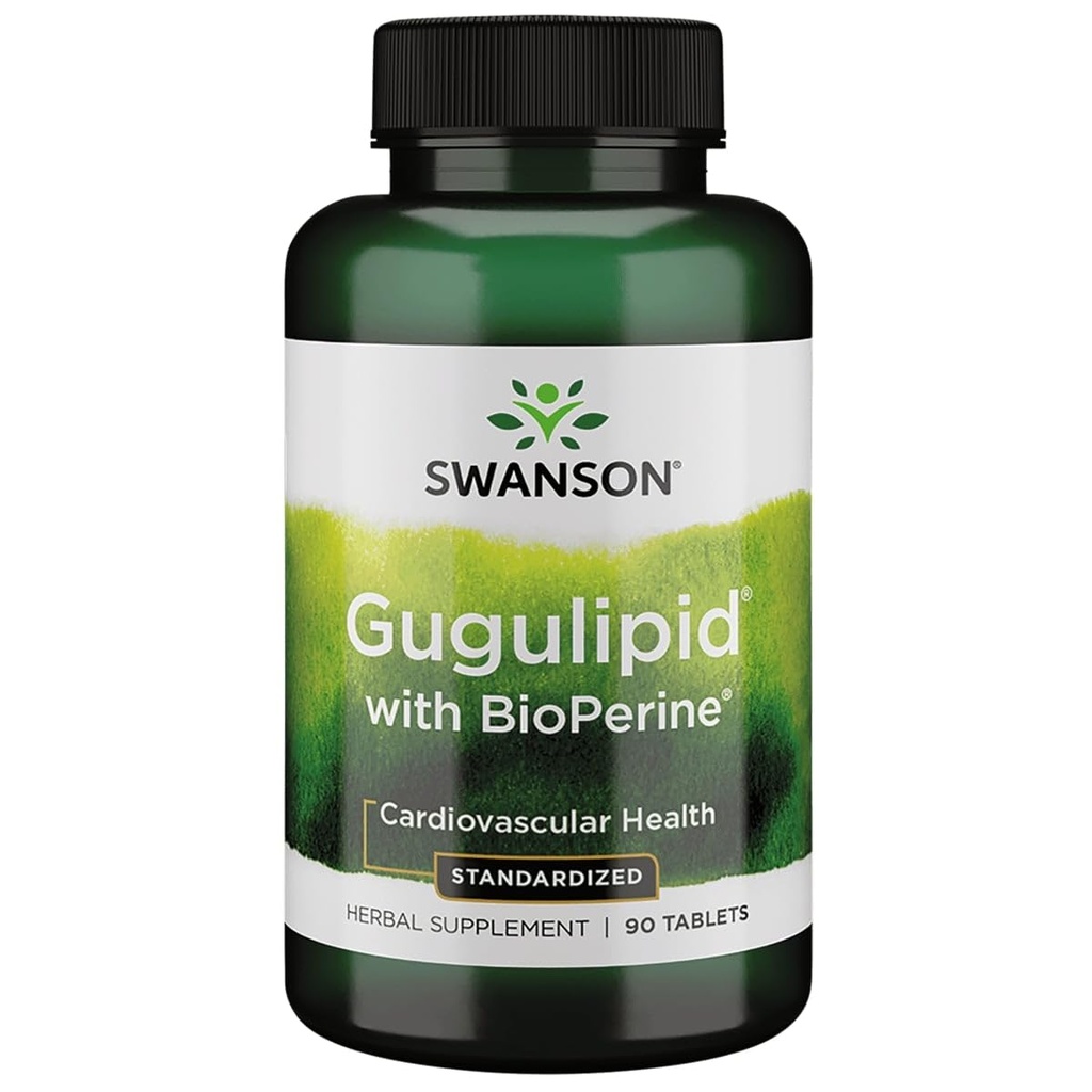 Swanson Gugulipid with Bioperine Standardized, 90 Tablets