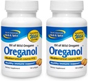 NORTH AMERICAN HERB & SPICE Oreganol P73 - Pack de 2, 120 Softgels - Oregan sauvage non transformé, végétalien-friendly - Méditerranée Source - Non-OGM - 240 Total des services