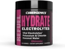 Gummies hydratantes, électrolytes vitaux, soutient la récupération, soutient l'hydratation, avec de l'eau de coco, du potassium et du chlorure, hydratation cellulaire, saveur de pastèque, 60 Gummies, 30 portions