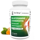 Dr. Berg Glucosamine Chondroitin MSM Turmeric & Boswellia - Advanced Joint Support Supplement mit 1500 mg Glucosamine Sulfat - Inklusive 120 Kapseln